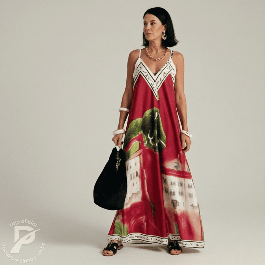 Vestido Eraline – Estilo Artístico, Elegância e Liberdade em Cada Movimento