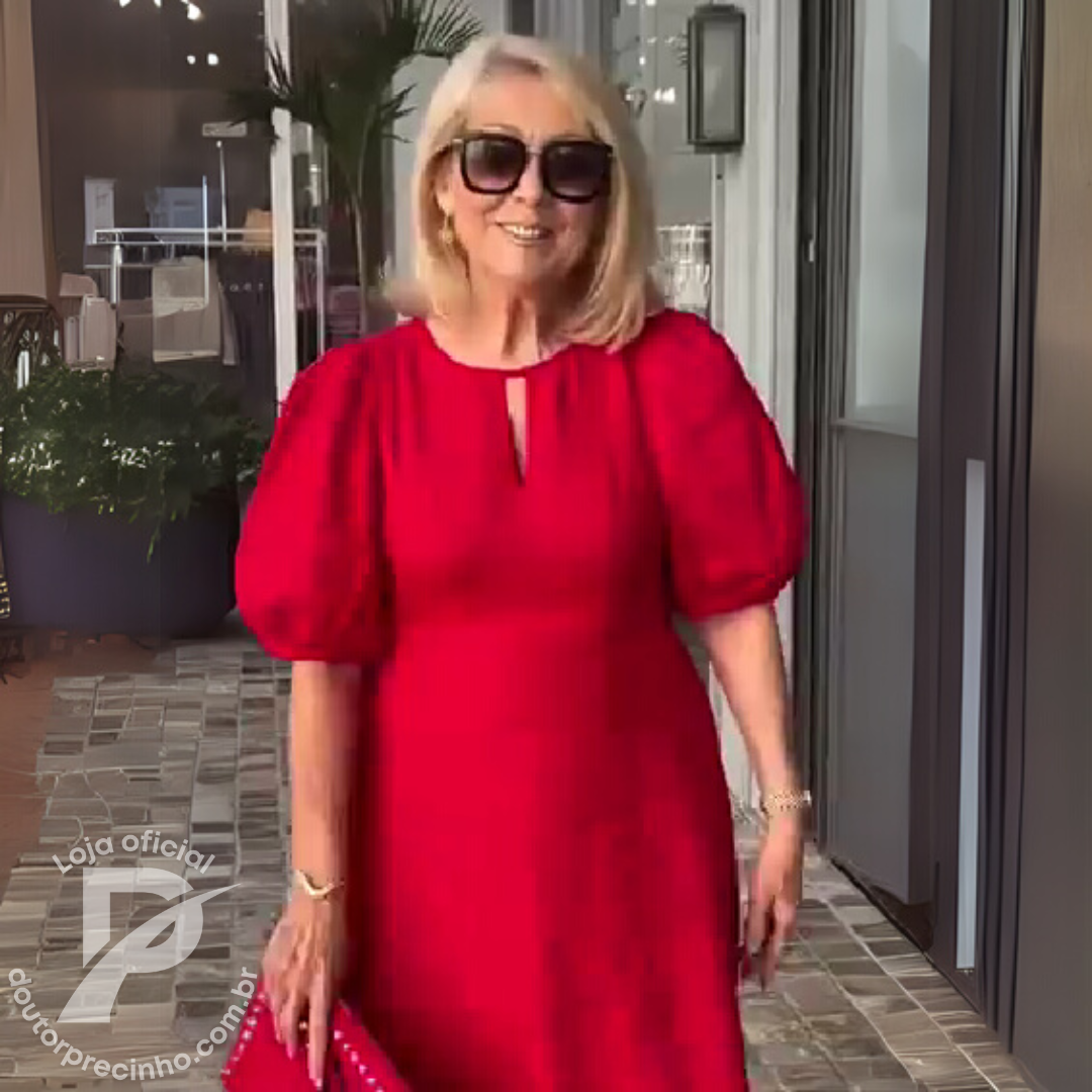 Vestido Romina – Elegância Atemporal com um Toque Moderno