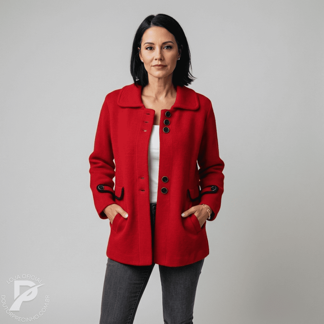 Casaco Lirian – Elegância Clássica Com Um Toque Moderno