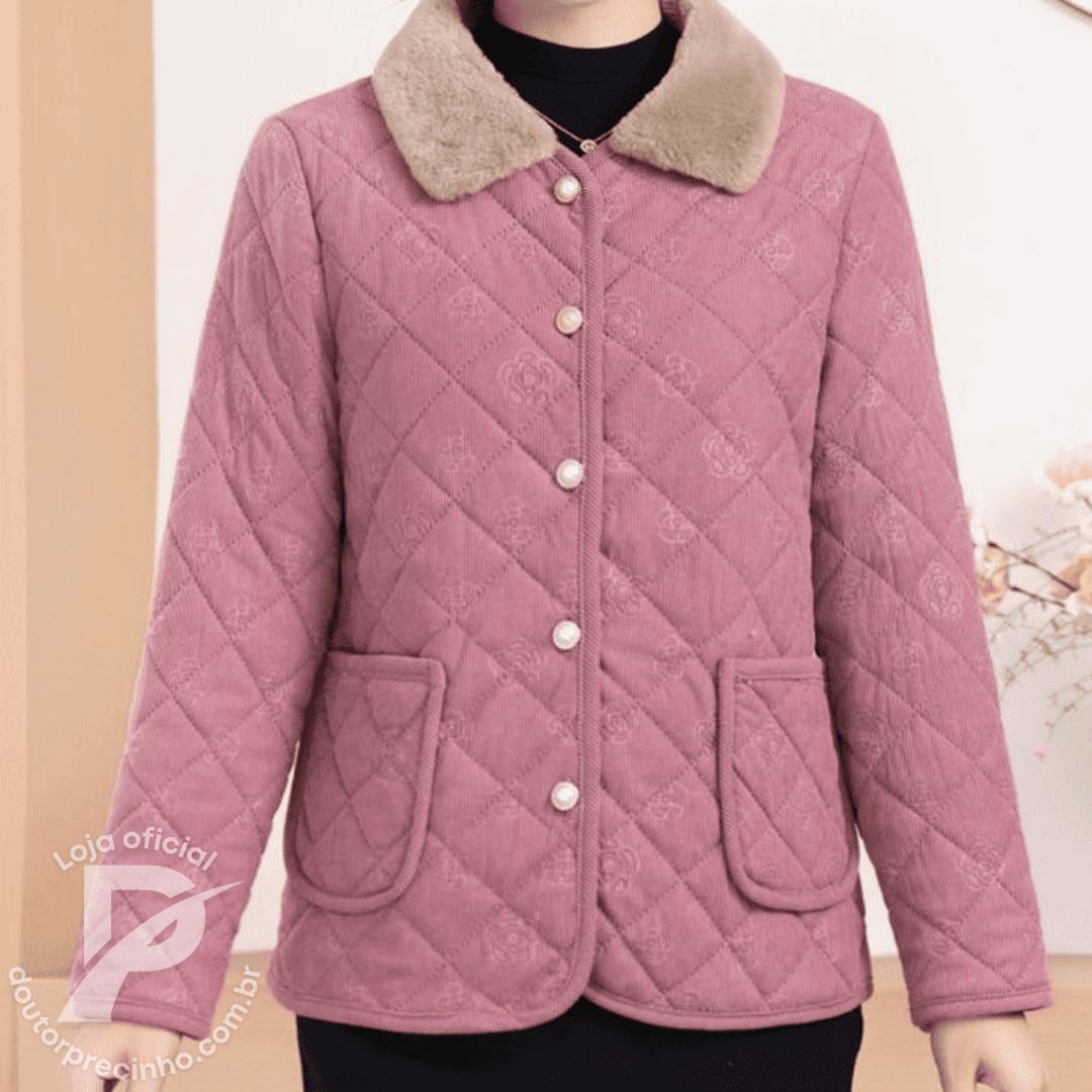 Casaco Emília – Conforto Térmico com Charme Clássico para o Inverno