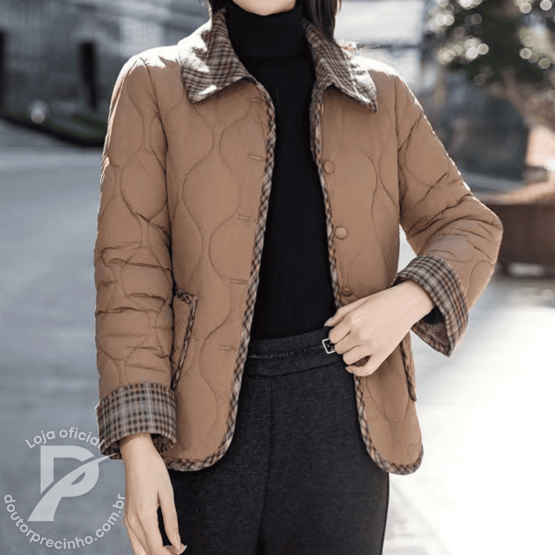 Casaco Feminino Forrado Belinda – Sofisticação e Conforto Para o Inverno