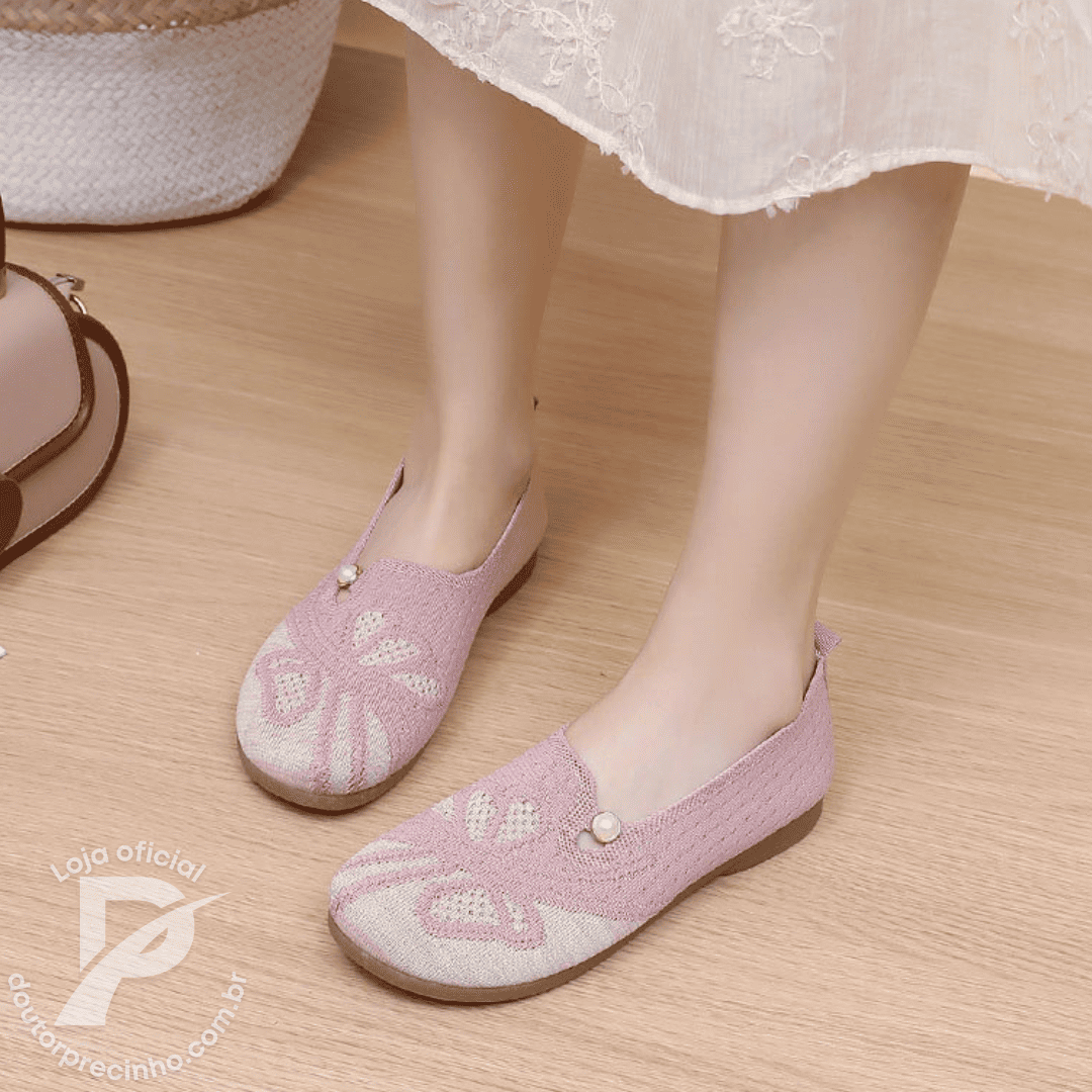Sapato Fiorella – Sapatilha com Pérola
