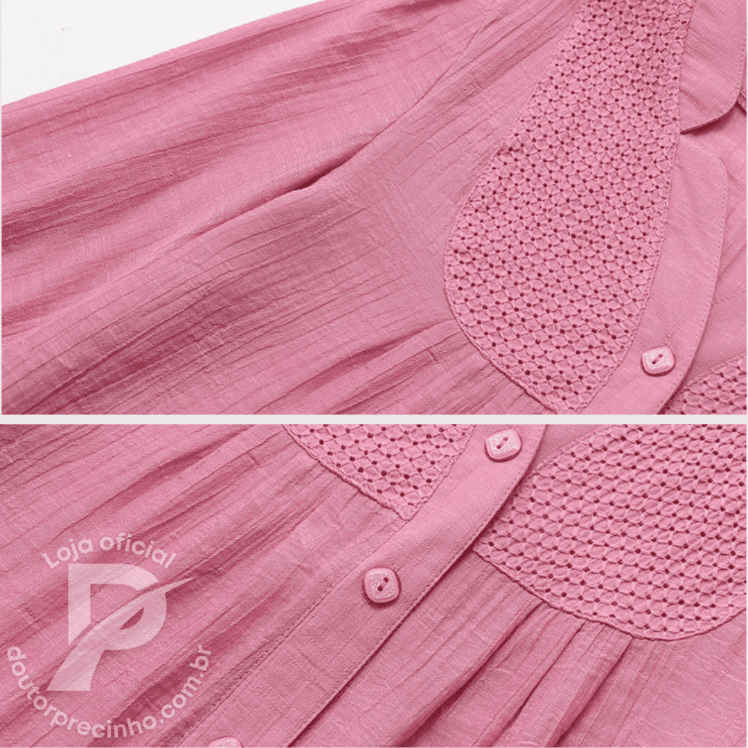 Blusa Feminina Valentina - Estilo Casual com Botões e Caimento Confortável