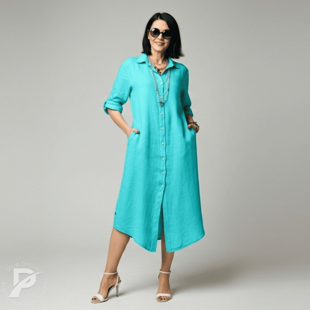 Vestido Camisa Cecília - Elegância e Versatilidade