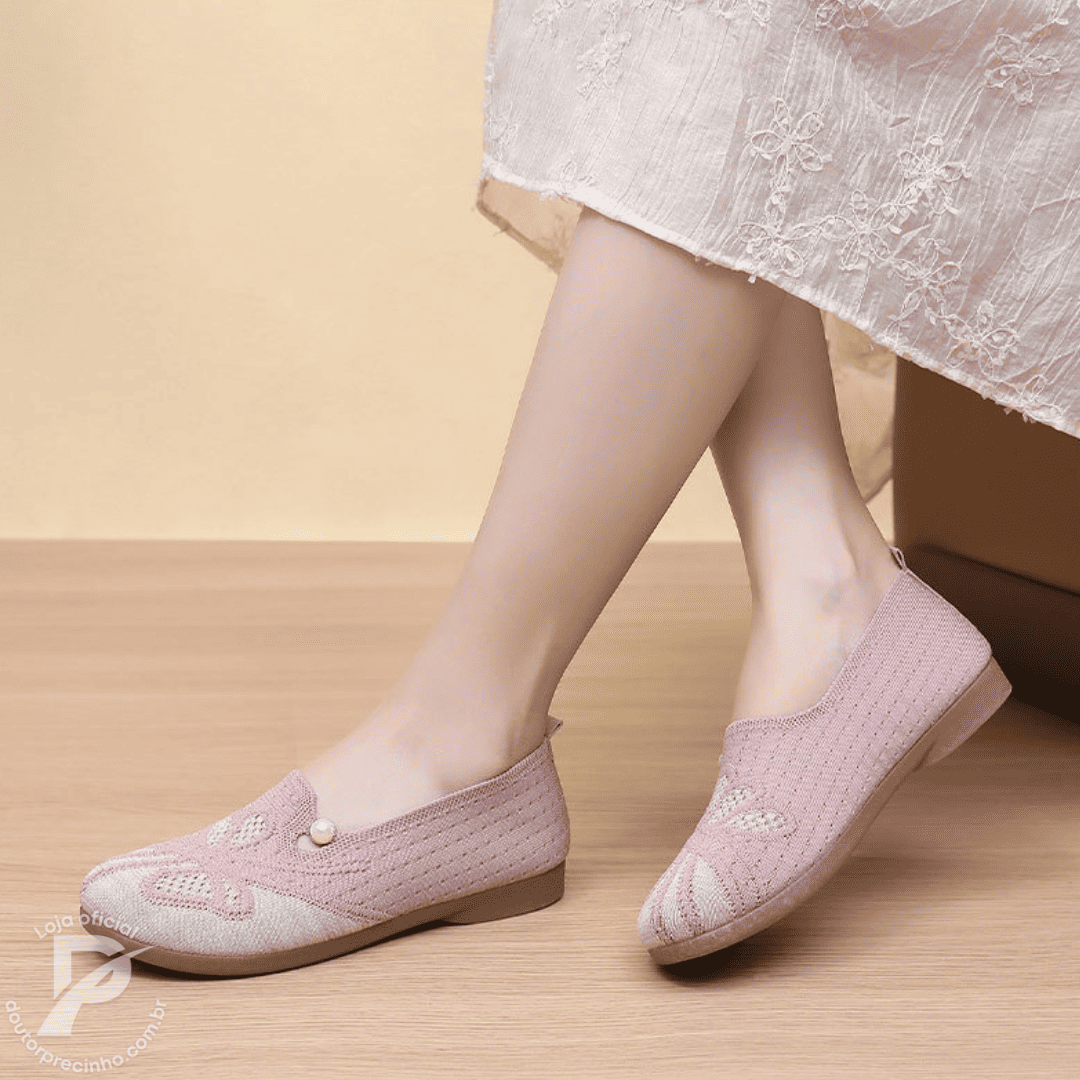 Sapato Fiorella – Sapatilha com Pérola
