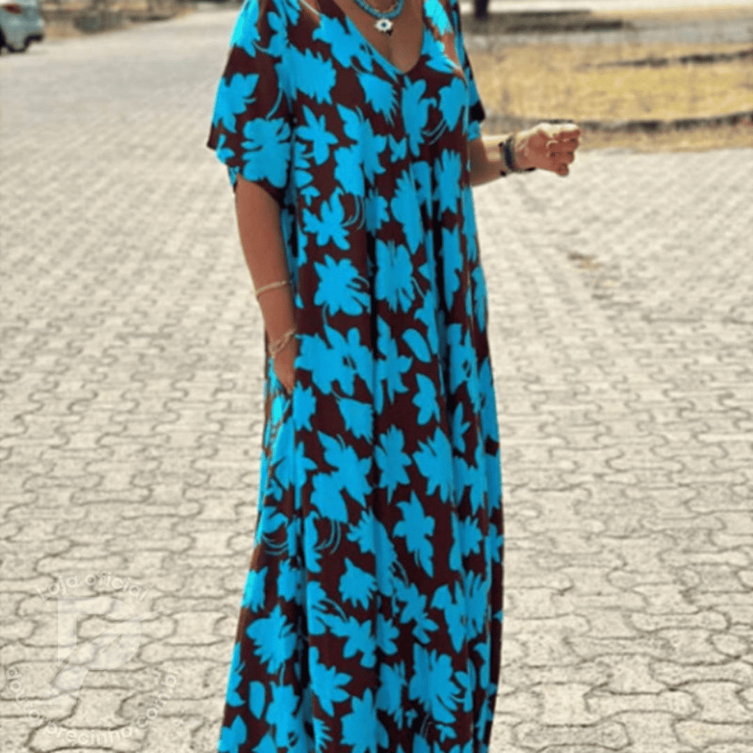 Vestido Kaftan Isidora - Leveza e conforto