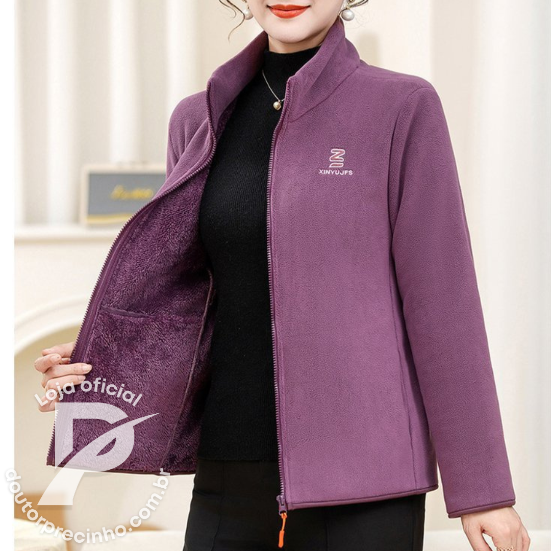 Jaqueta Feminina Térmica de Fleece Mandy – Conforto, Estilo e Aquecimento Garantido