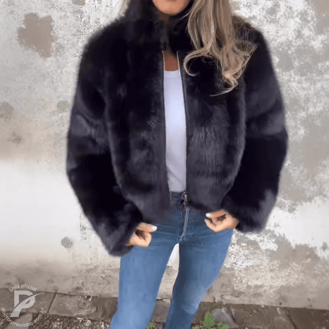 Jaqueta Aysha - Casaco Feminino Peluciado
