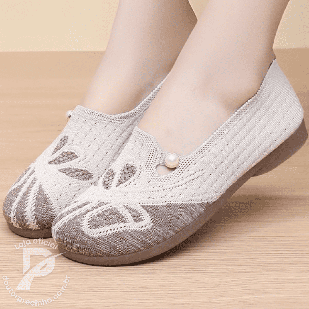 Sapato Fiorella – Sapatilha com Pérola