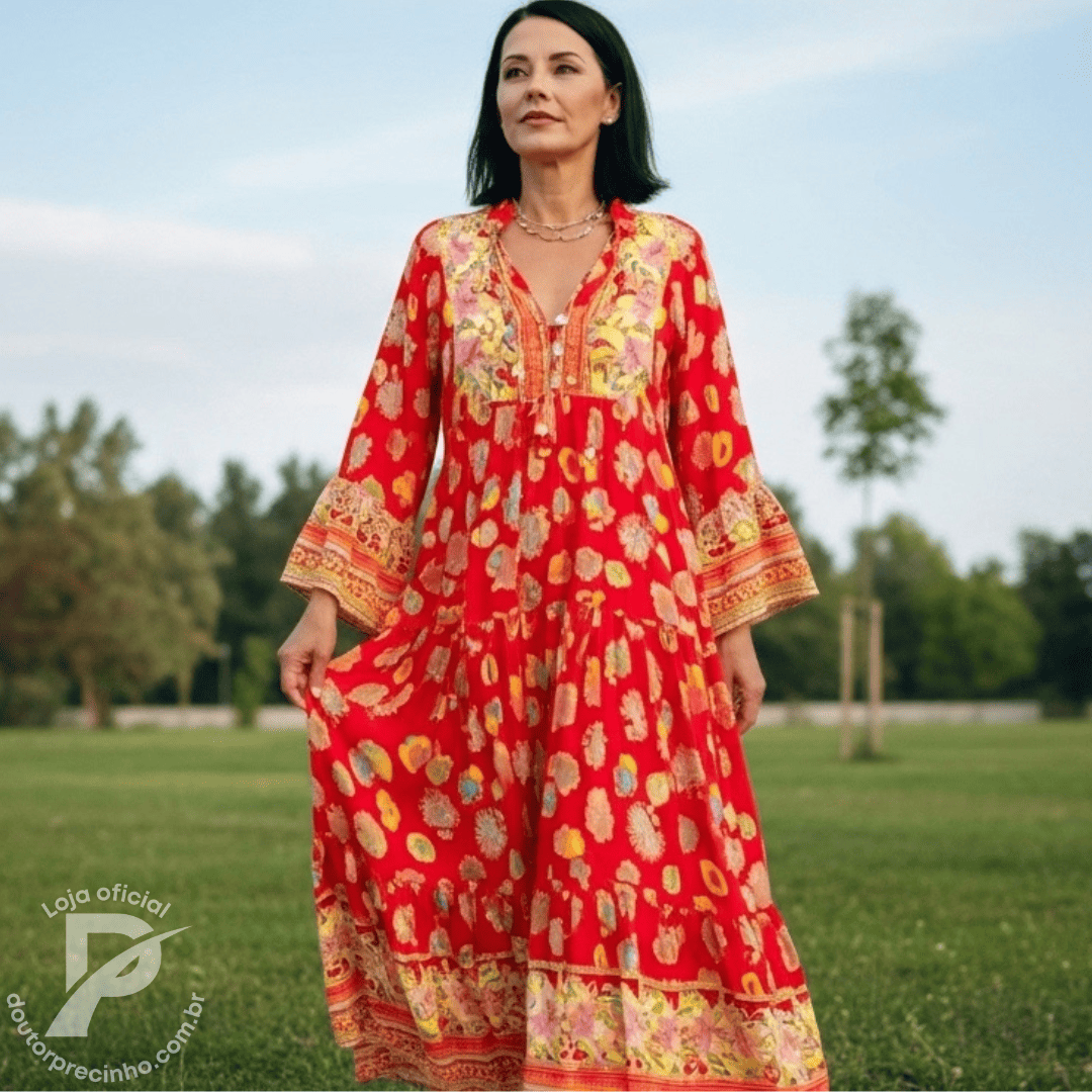 Vestido Ardélia – Leveza, Cor e Movimento