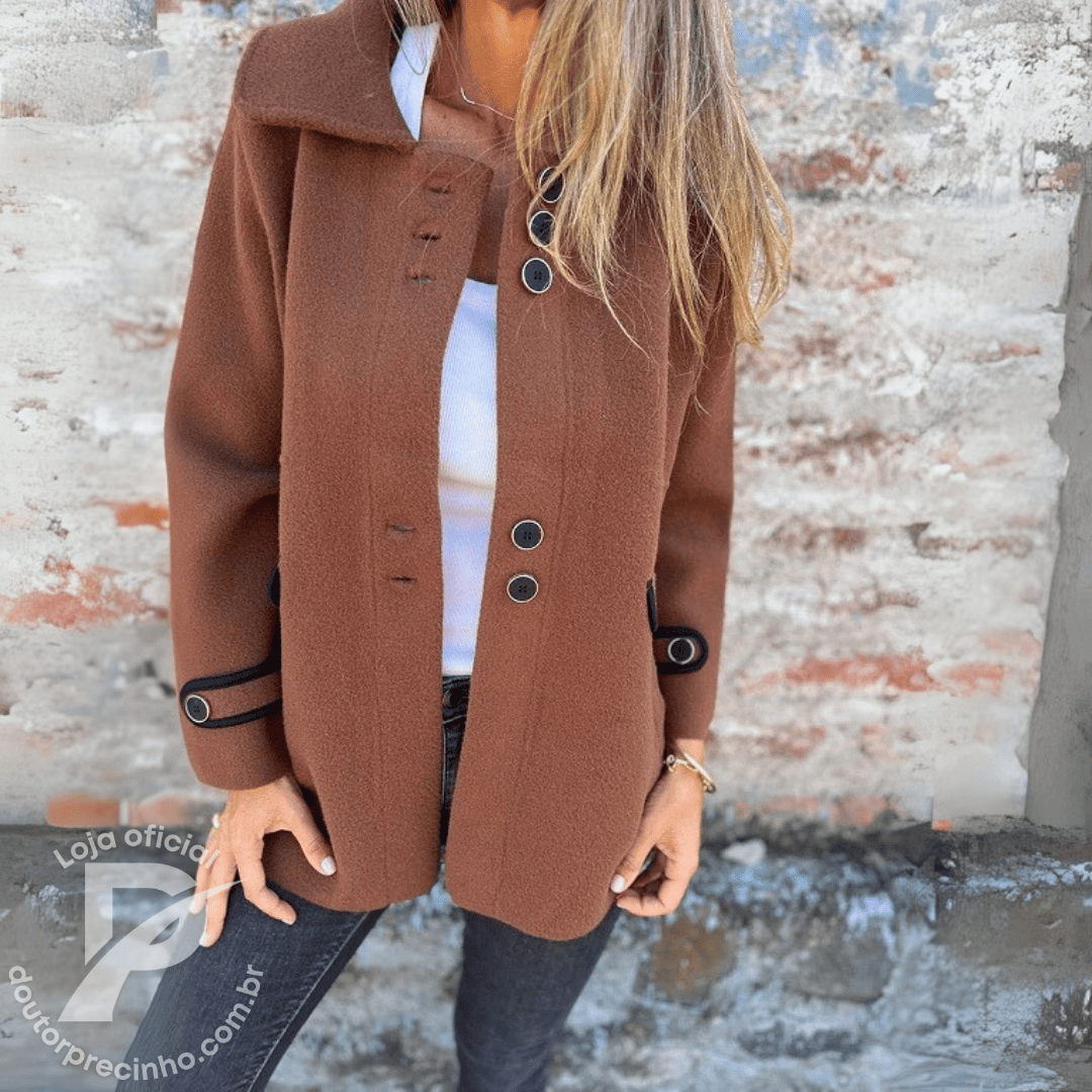 Casaco Lirian – Elegância Clássica Com Um Toque Moderno
