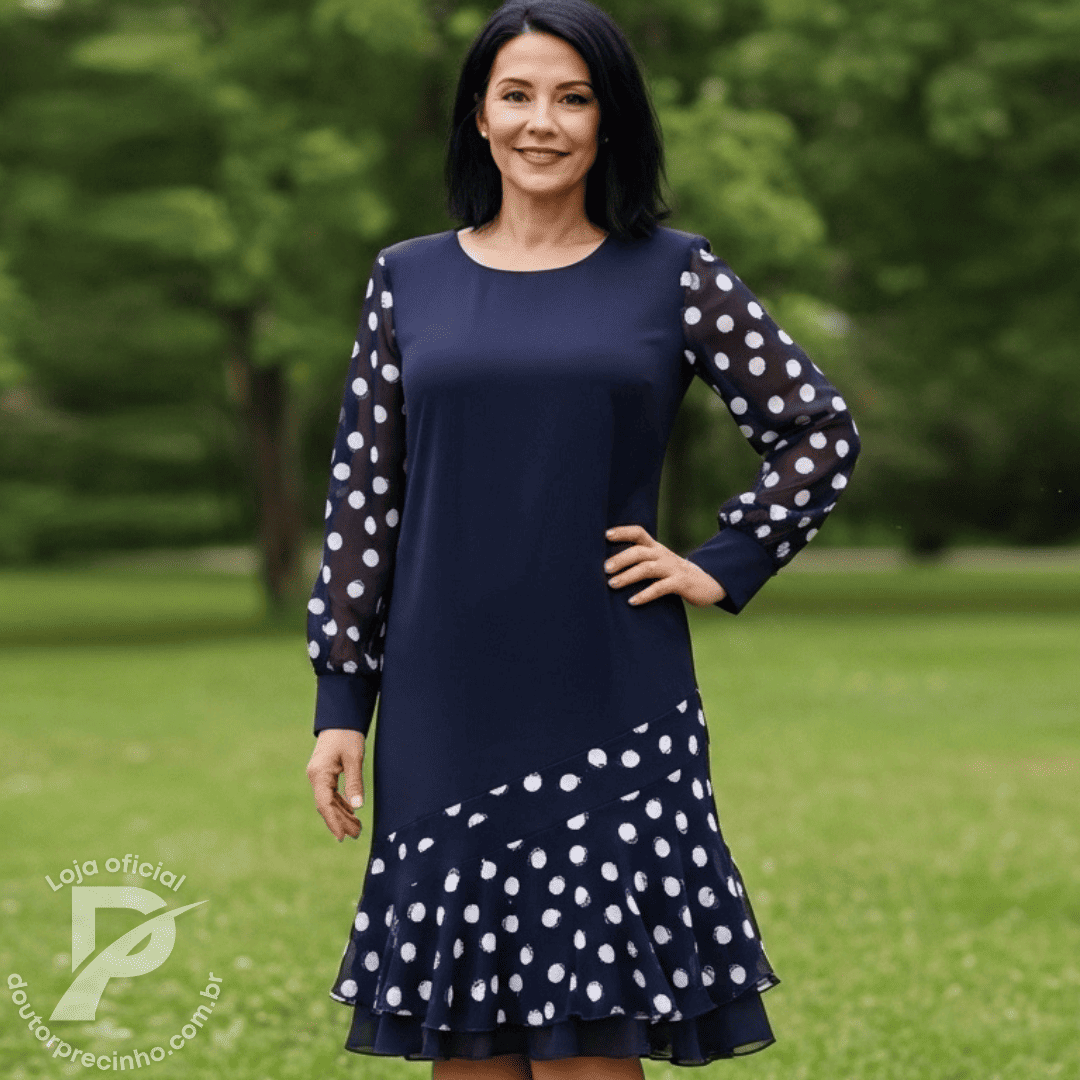 Vestido Marisse – Elegância Clássica com Detalhes que Encantam