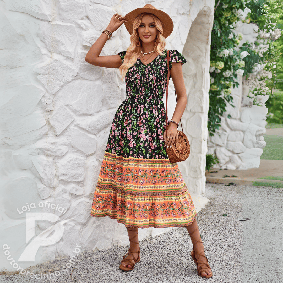 Vestido Venezia – Leveza, Romance e Estilo em Cada Movimento
