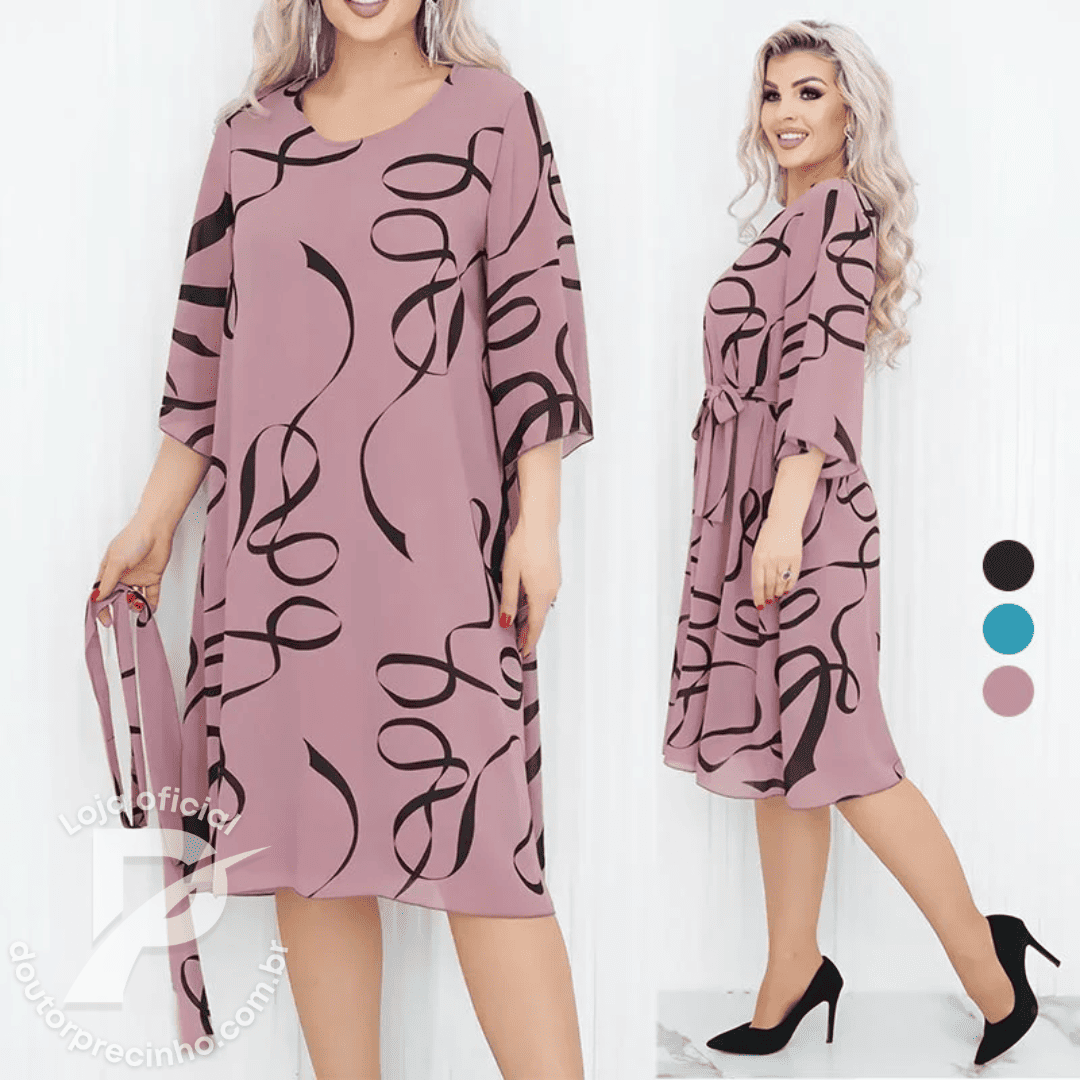 Vestido Liana - Leve e super elegante para dias quentes.