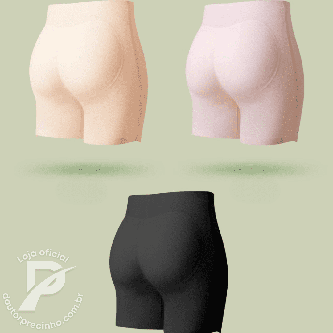 Calcinha modeladora com enchimento no bumbum