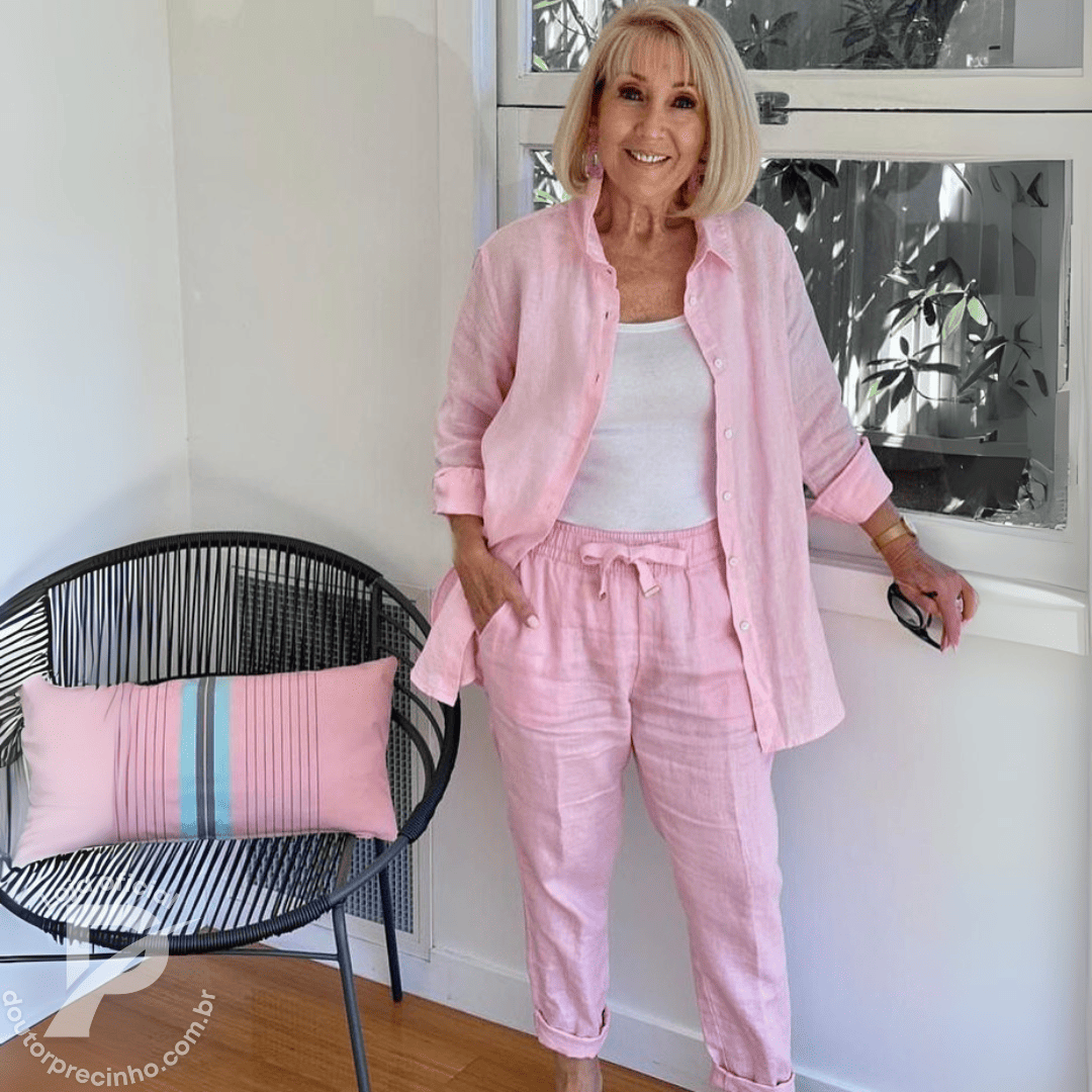 Conjunto Samera – Camisa e Calça com Tecido Leve e Caimento Solto