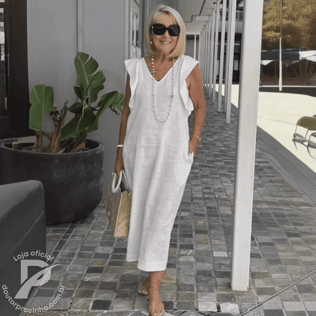 Vestido Kalissa - Midi com Amarração nas Costas