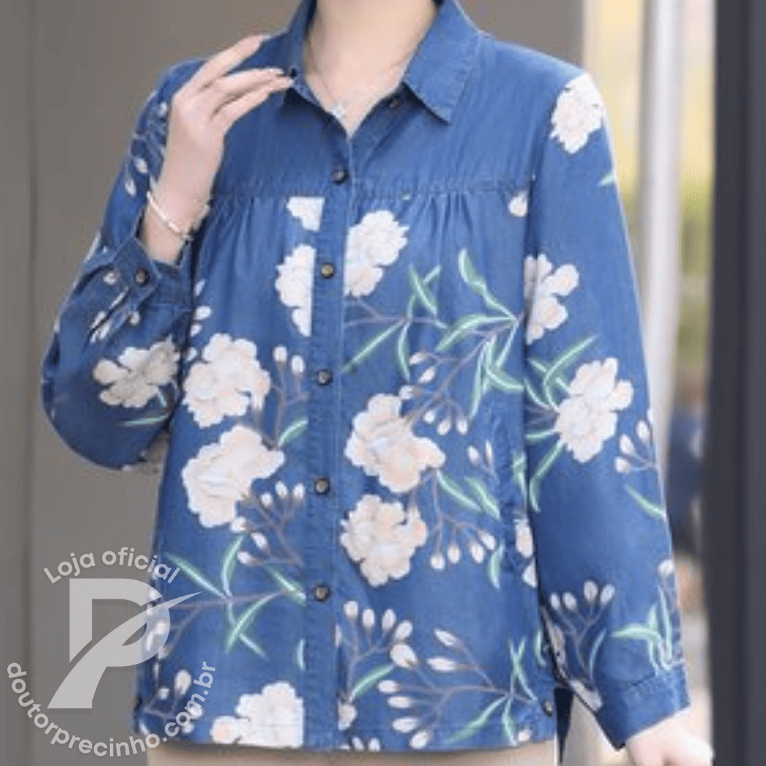Blusa Fiorella - Estilo floral leve para toda estação