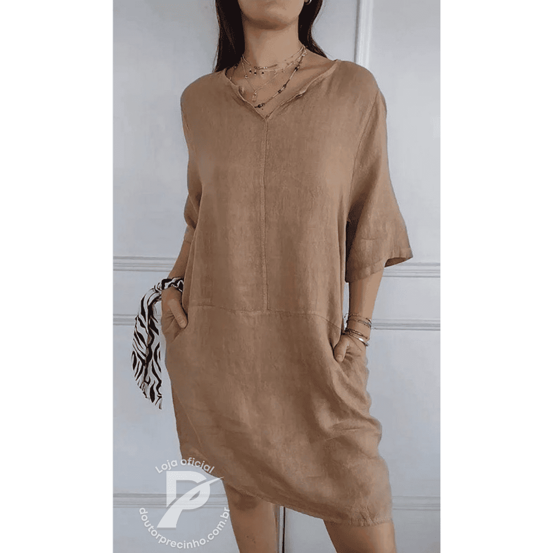 Vestido Casual Verona - Conforto e Elegância Minimalista