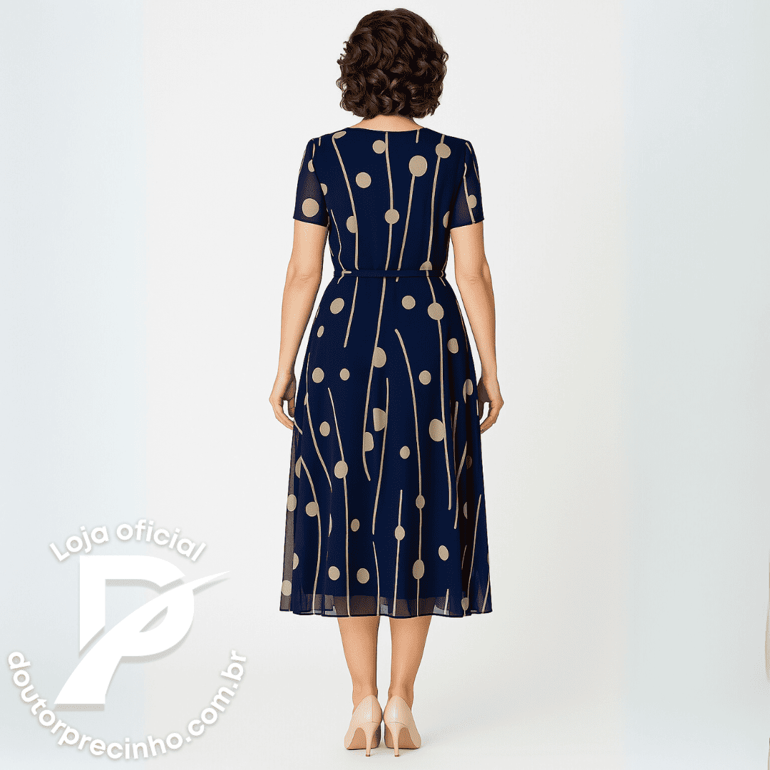 Vestido Mariana — O charme clássico com leveza e sofisticação
