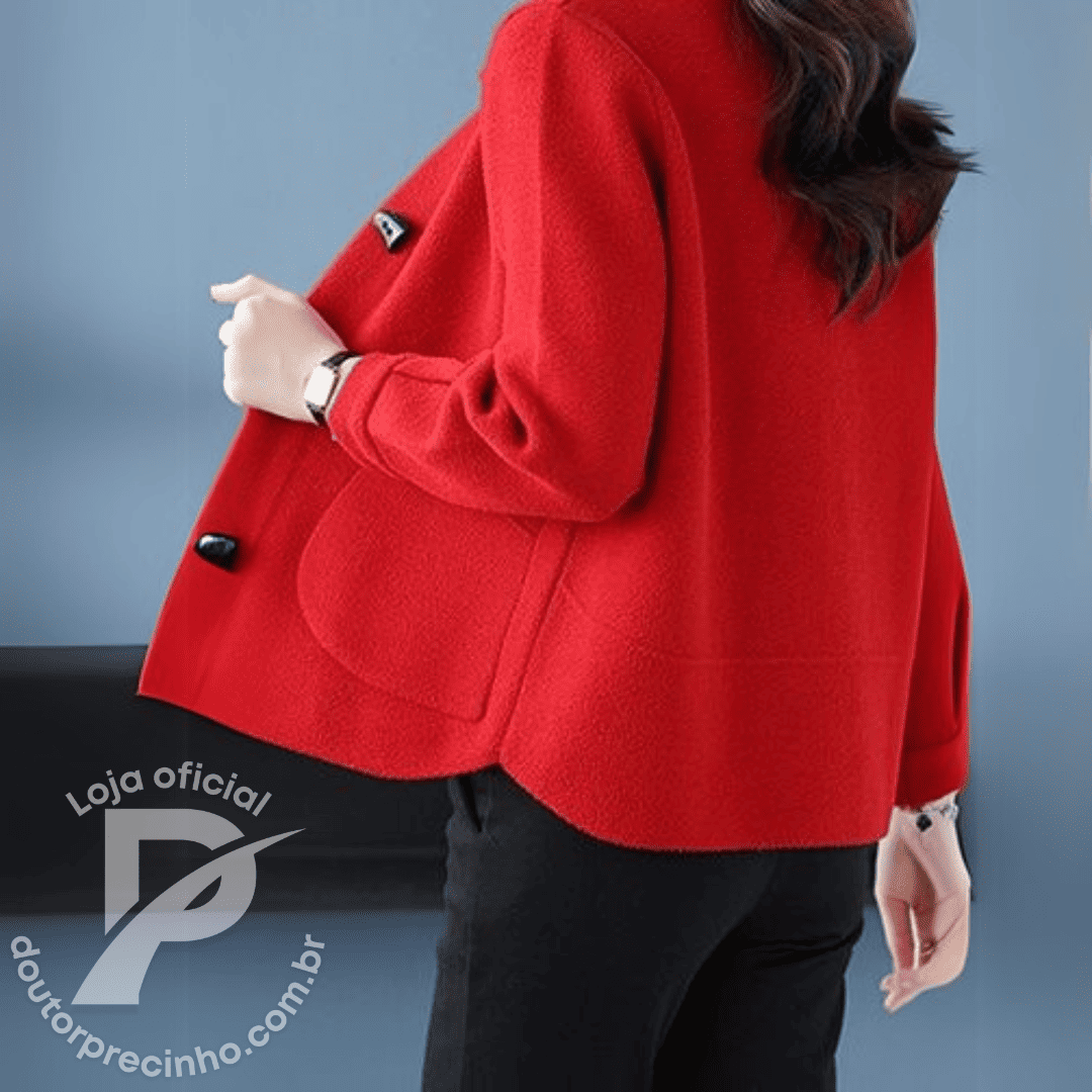 Casaco Giulietta — Elegância atemporal com toque acolhedor