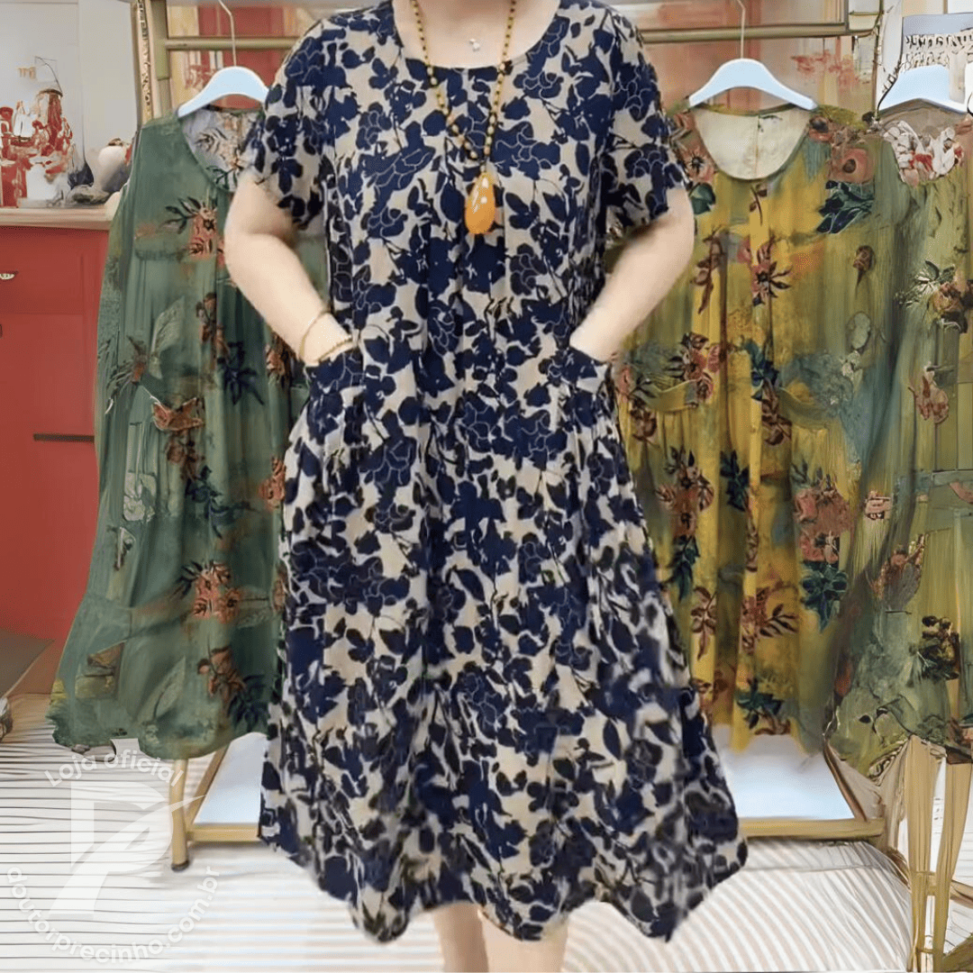 Amélia - Elegância e Conforto com Estilo Floral