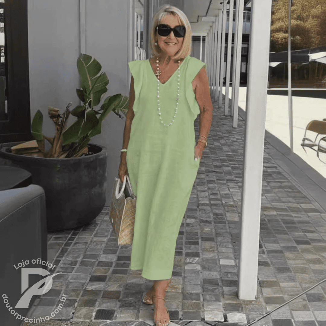 Vestido Kalissa - Midi com Amarração nas Costas