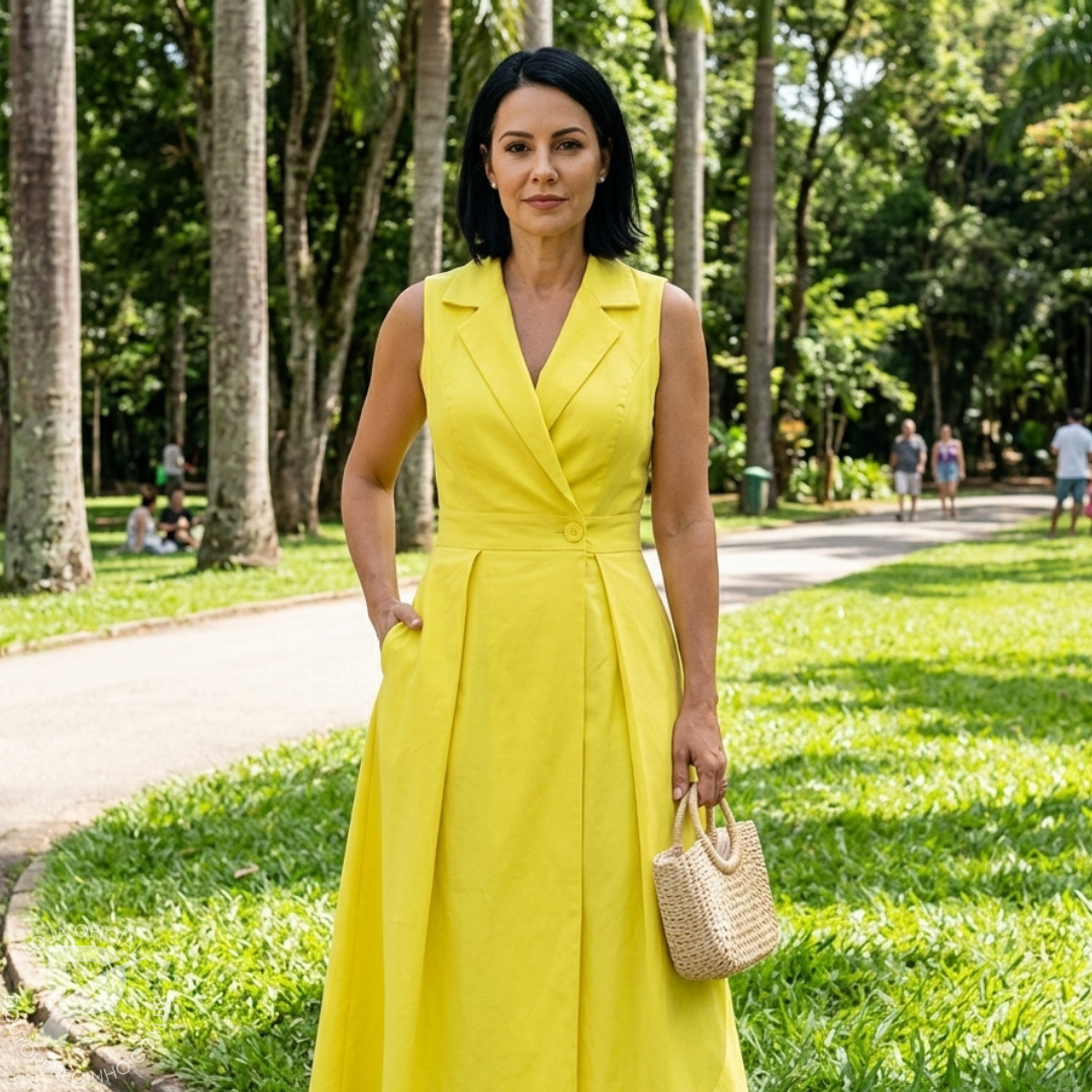 Vestido Dominique – Sofisticação e Elegância Clássica