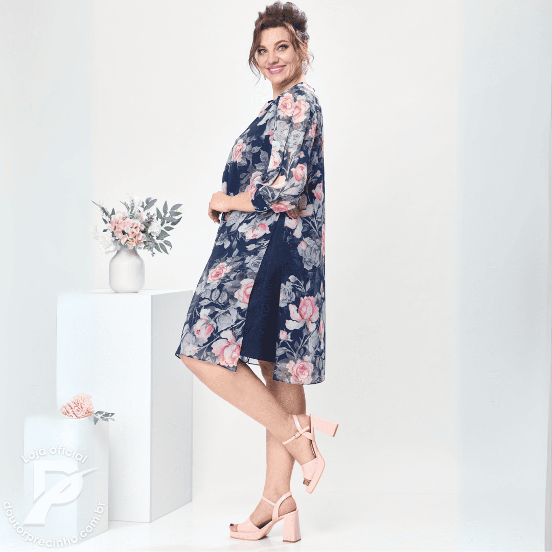 Vestido Rosalinne – Vestido Floral Feminino