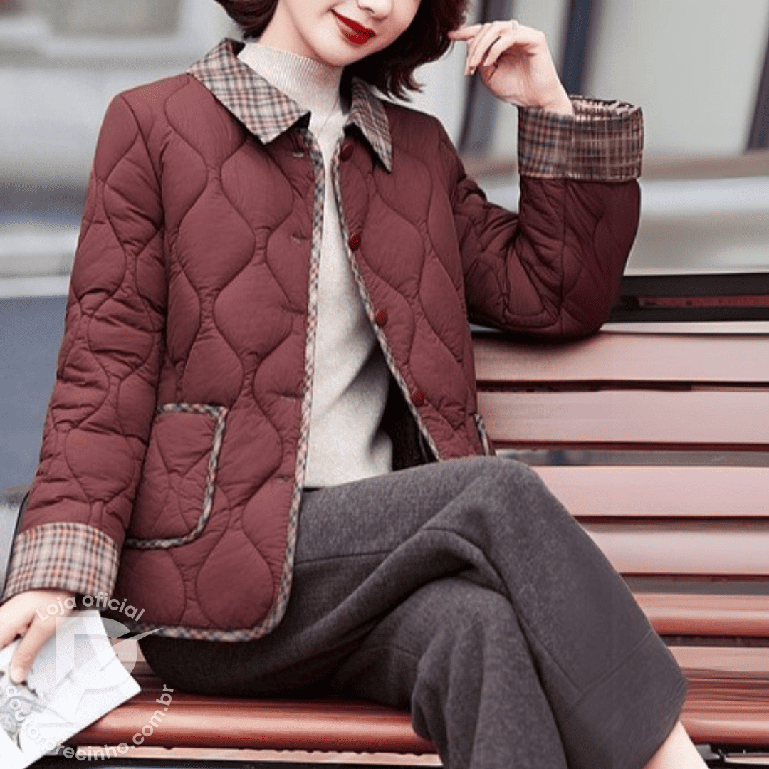 Casaco Feminino Forrado Belinda – Sofisticação e Conforto Para o Inverno