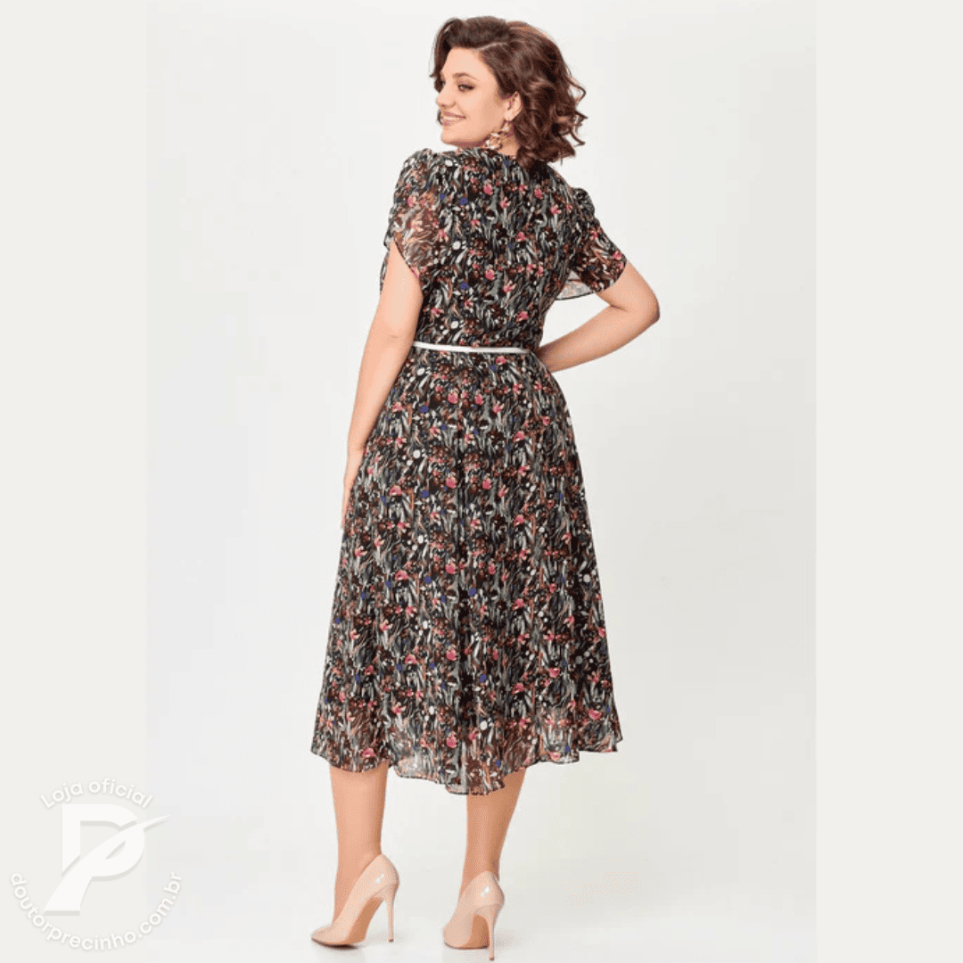 Vestido Dalina - Elegante com Cintura Marcada