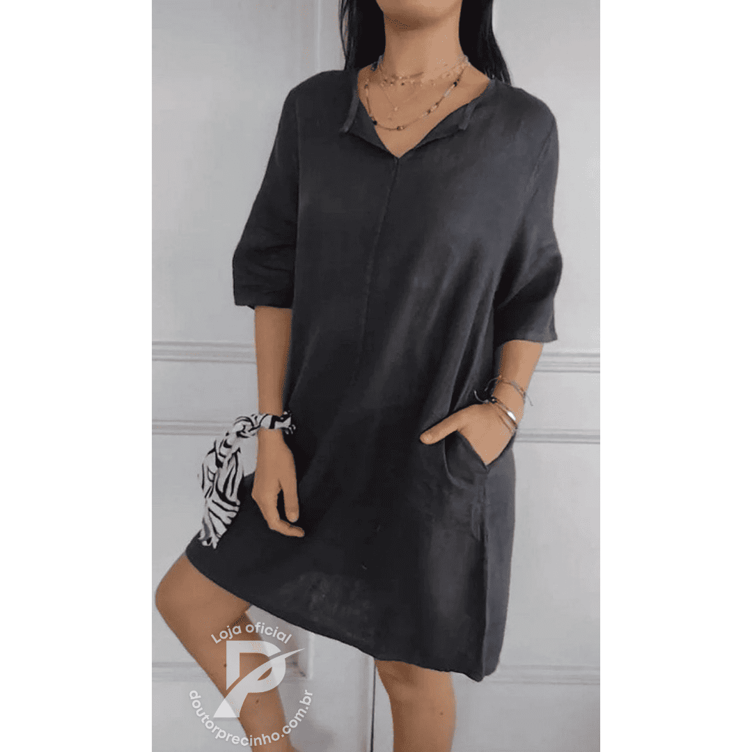 Vestido Casual Verona - Conforto e Elegância Minimalista