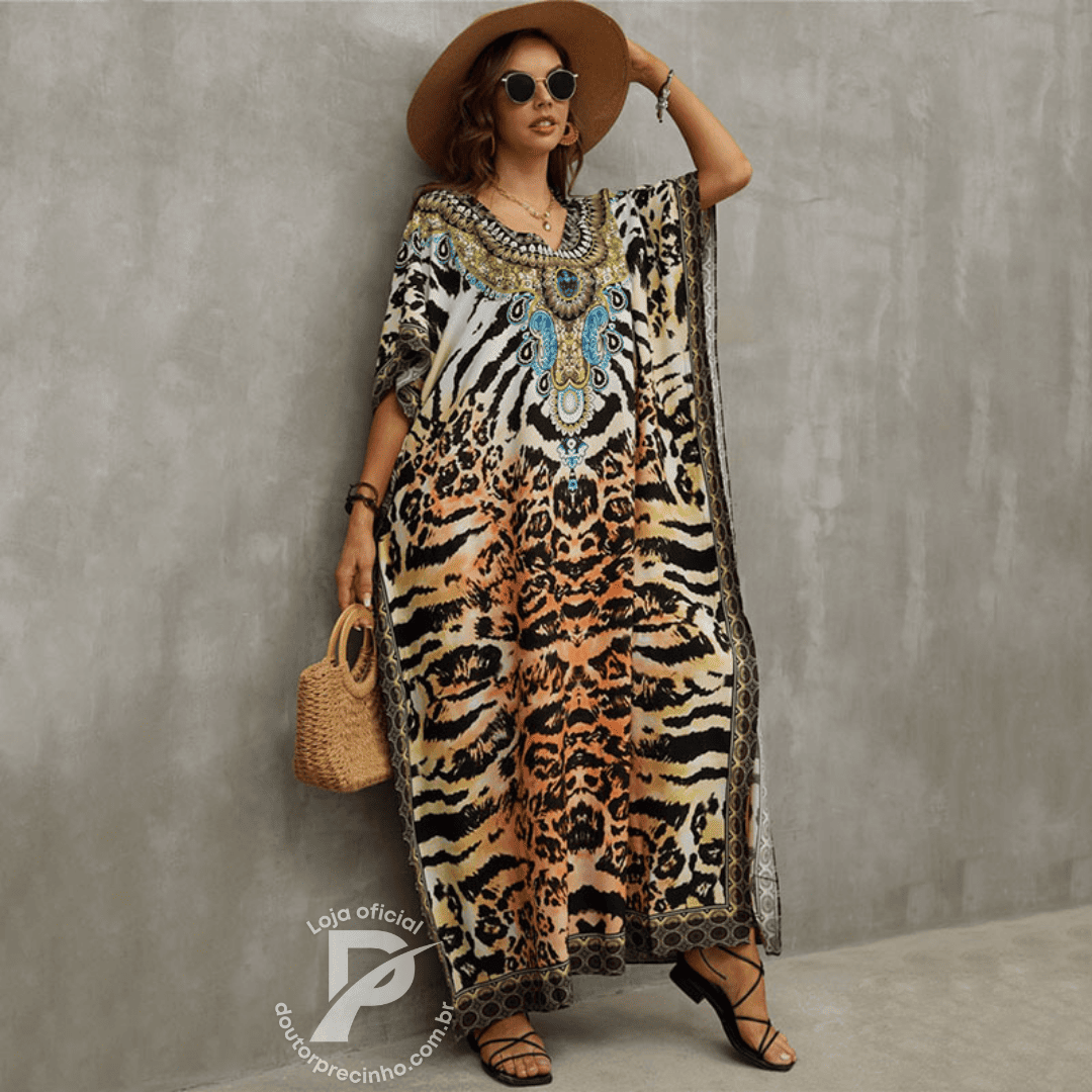 Kaftan Luxuoso Alexandria - Estilo e Sofisticação