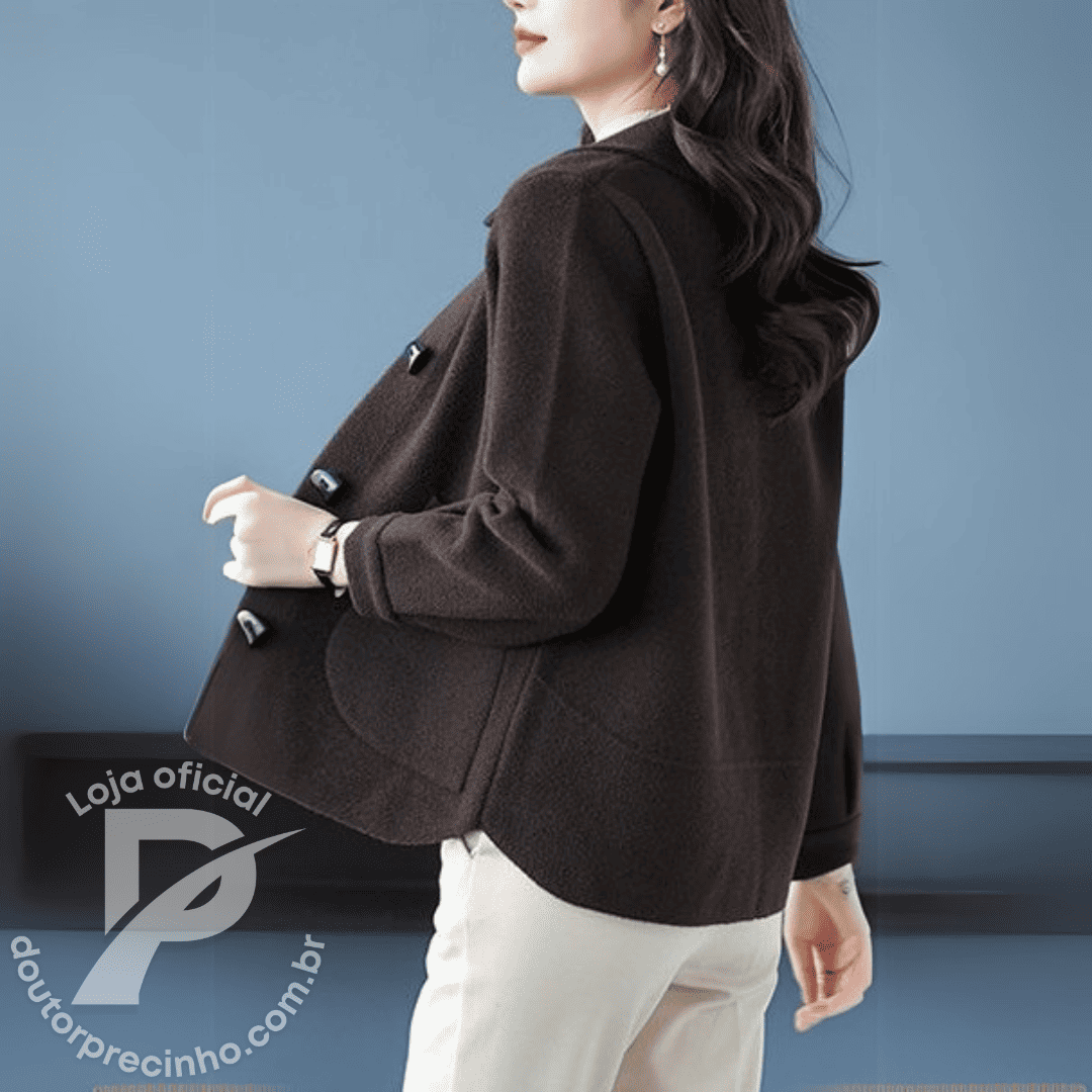 Casaco Giulietta — Elegância atemporal com toque acolhedor