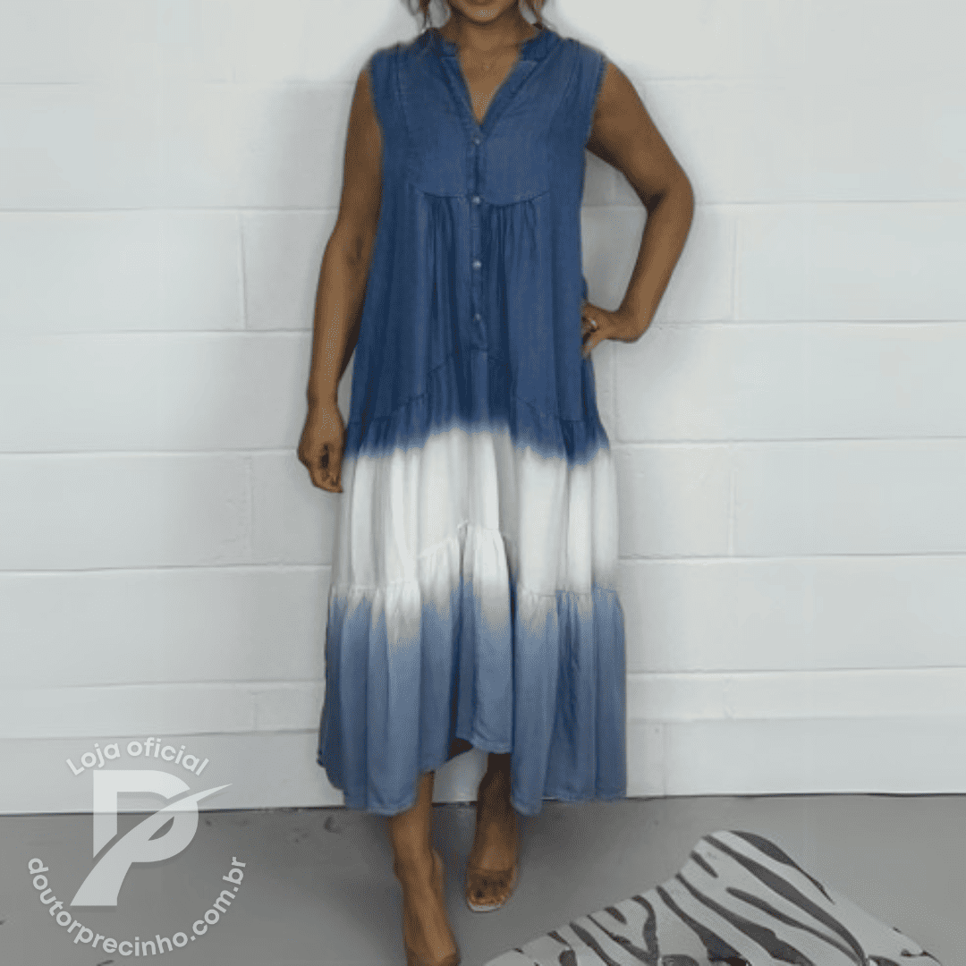 Vestido Longo Paolina – Leveza e Estilo em Cada Detalhe