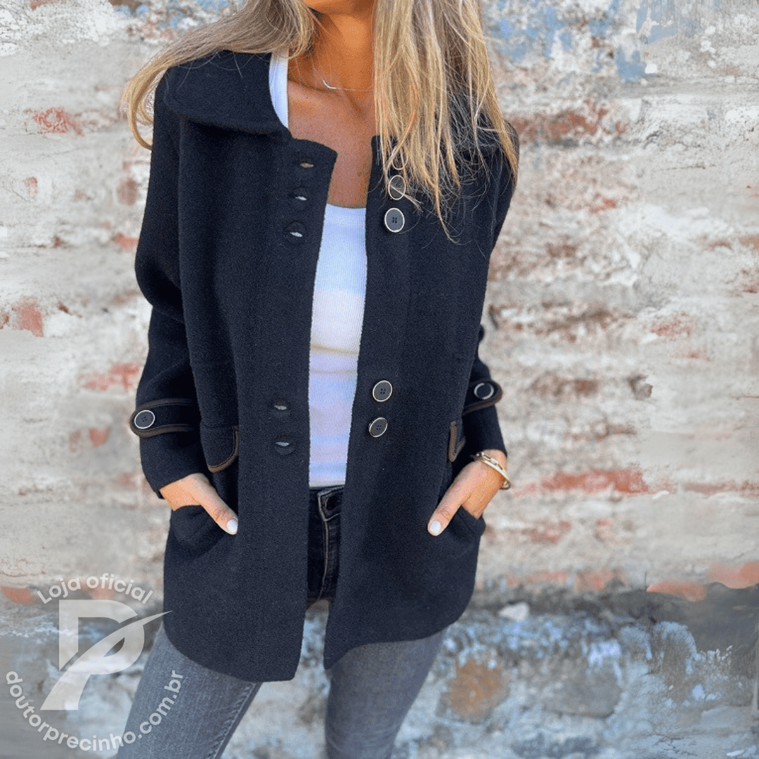 Casaco Lirian – Elegância Clássica Com Um Toque Moderno