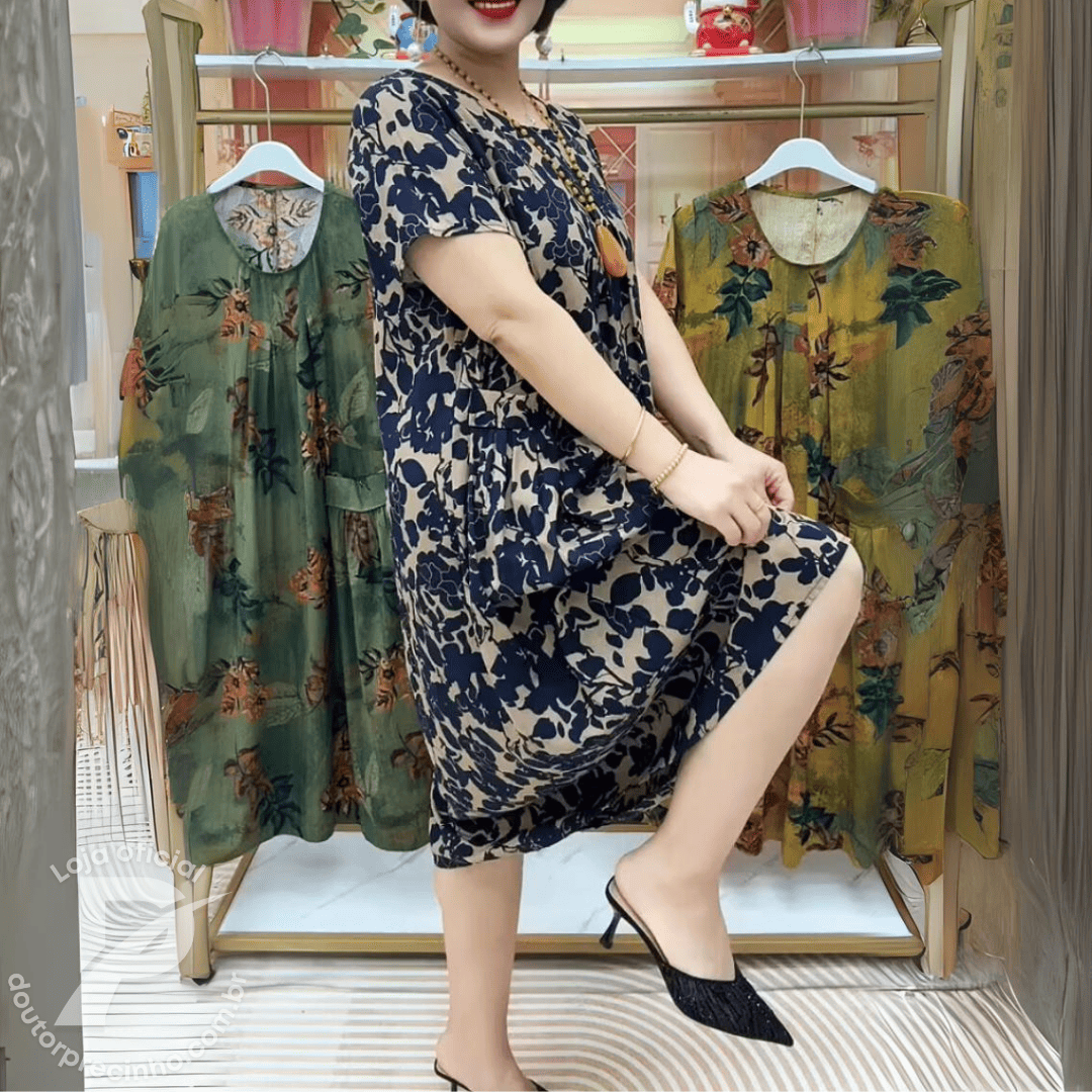 Amélia - Elegância e Conforto com Estilo Floral