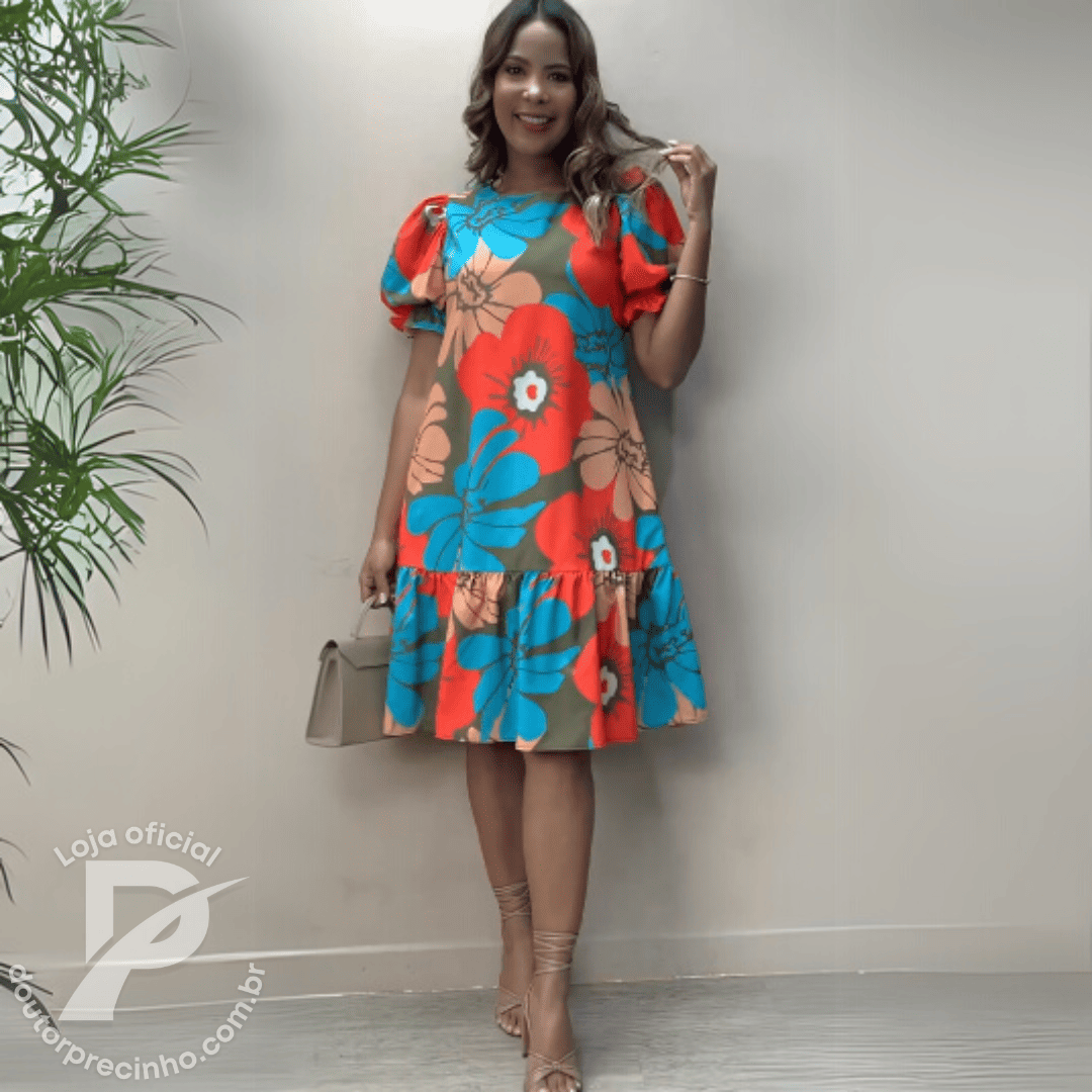 Vestido Gabriella – Elegância e Conforto em Cada Detalhe