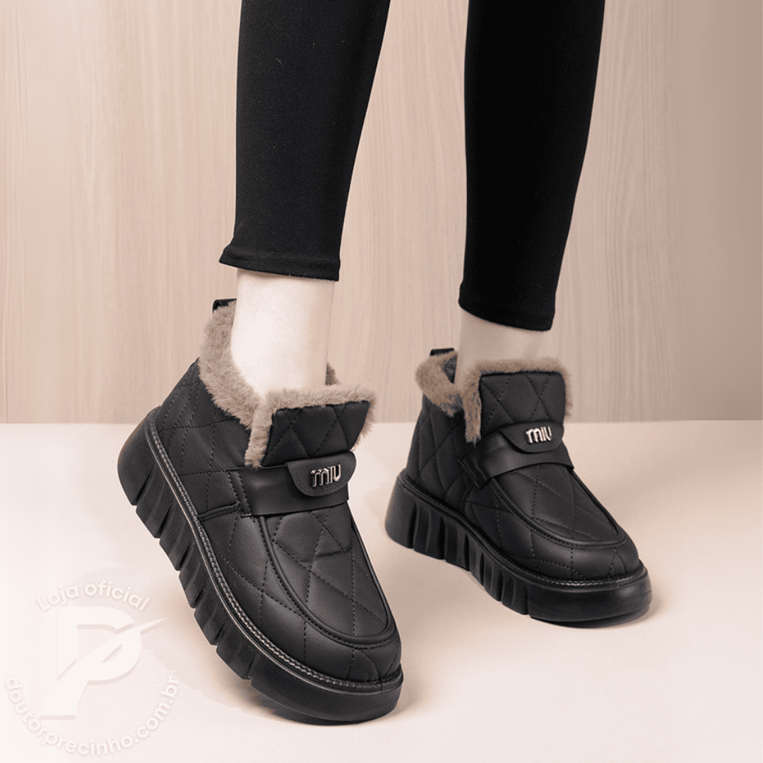 Bota Feminina Forrada com Pelúcia Martina