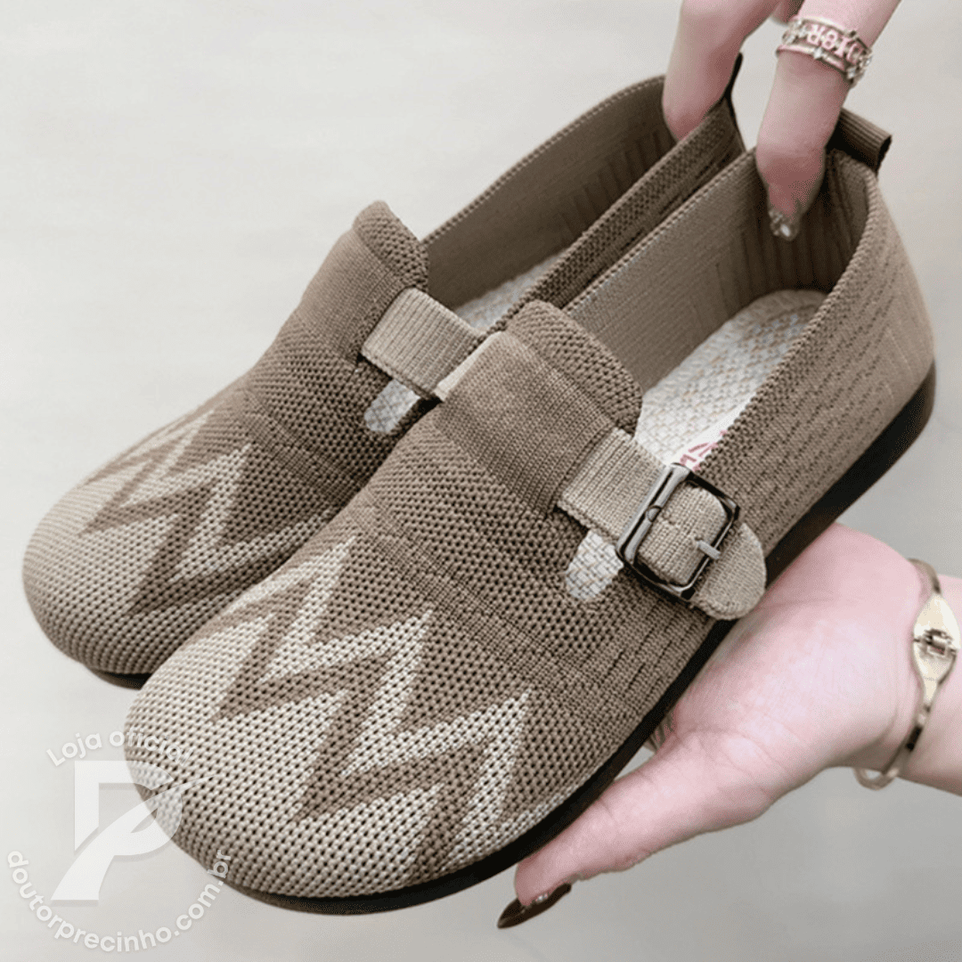 Sapato Confort Laura – Estilo Moderno e Maciez para Todos os Dias
