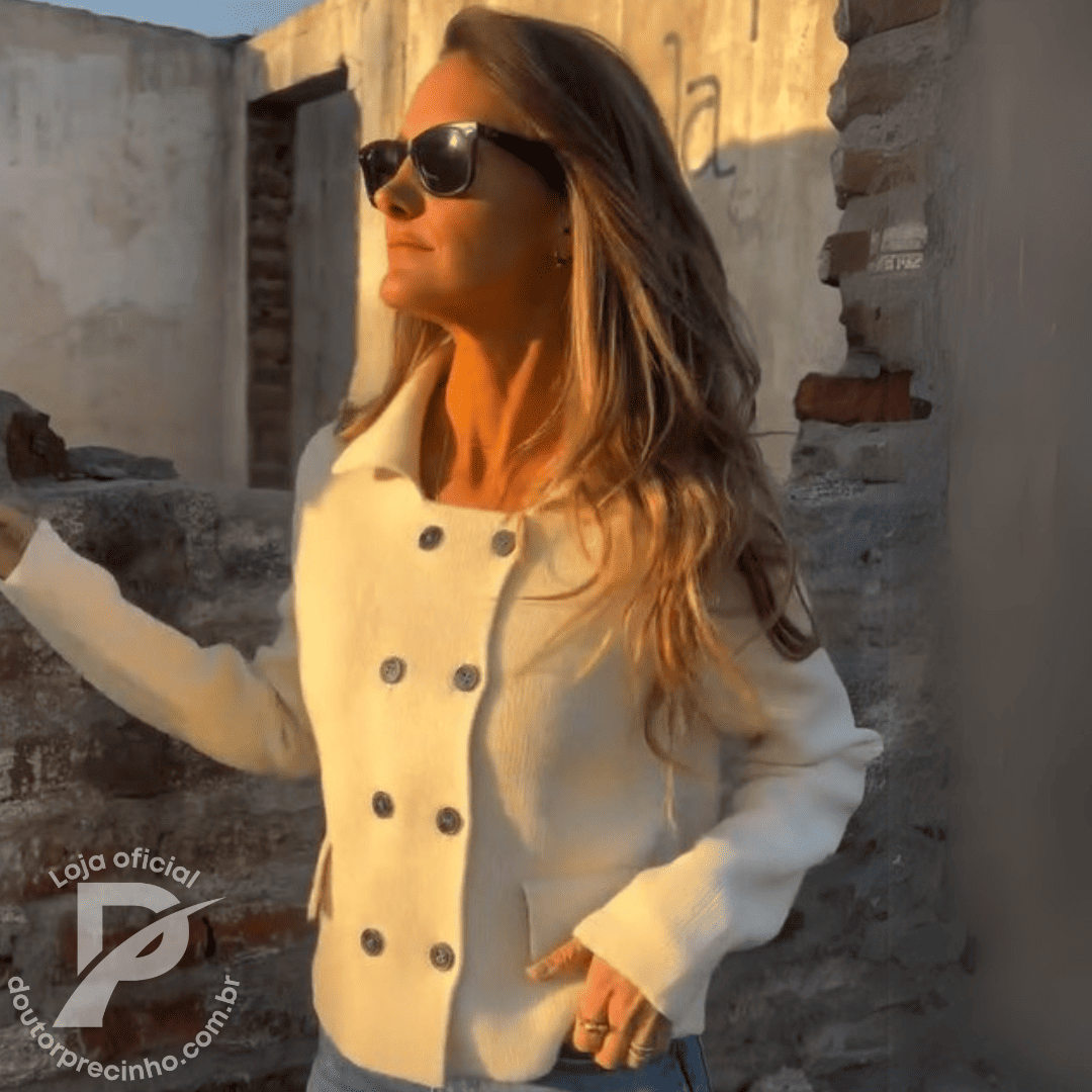 Casaco Ilana – Sofisticação Atemporal com Toque Moderno