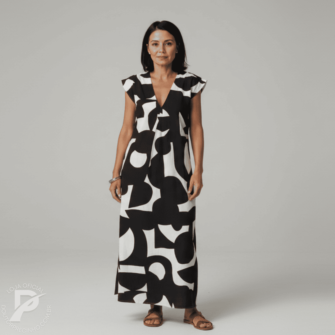 Vestido Longo Lucca - Conforto e Elegância Atemporal