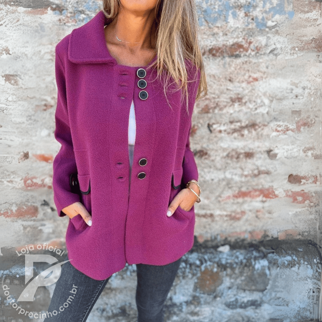 Casaco Lirian – Elegância Clássica Com Um Toque Moderno