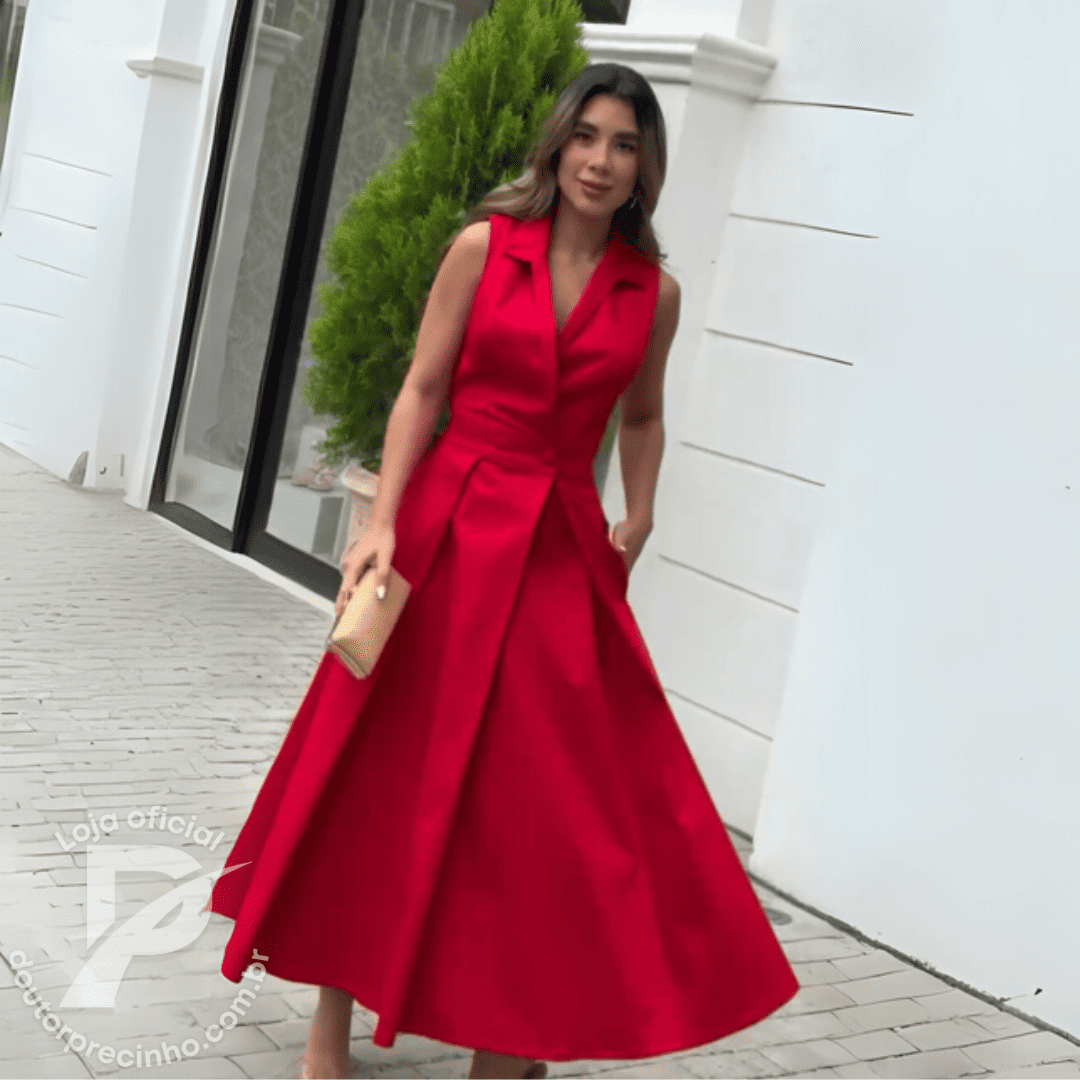 Vestido Dominique – Sofisticação e Elegância Clássica