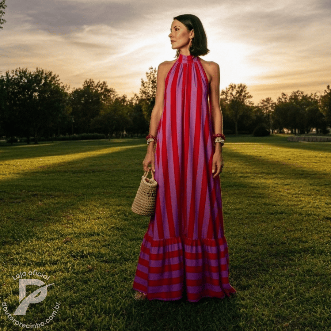 Vestido Azeny – Estilo, Liberdade e Sofisticação