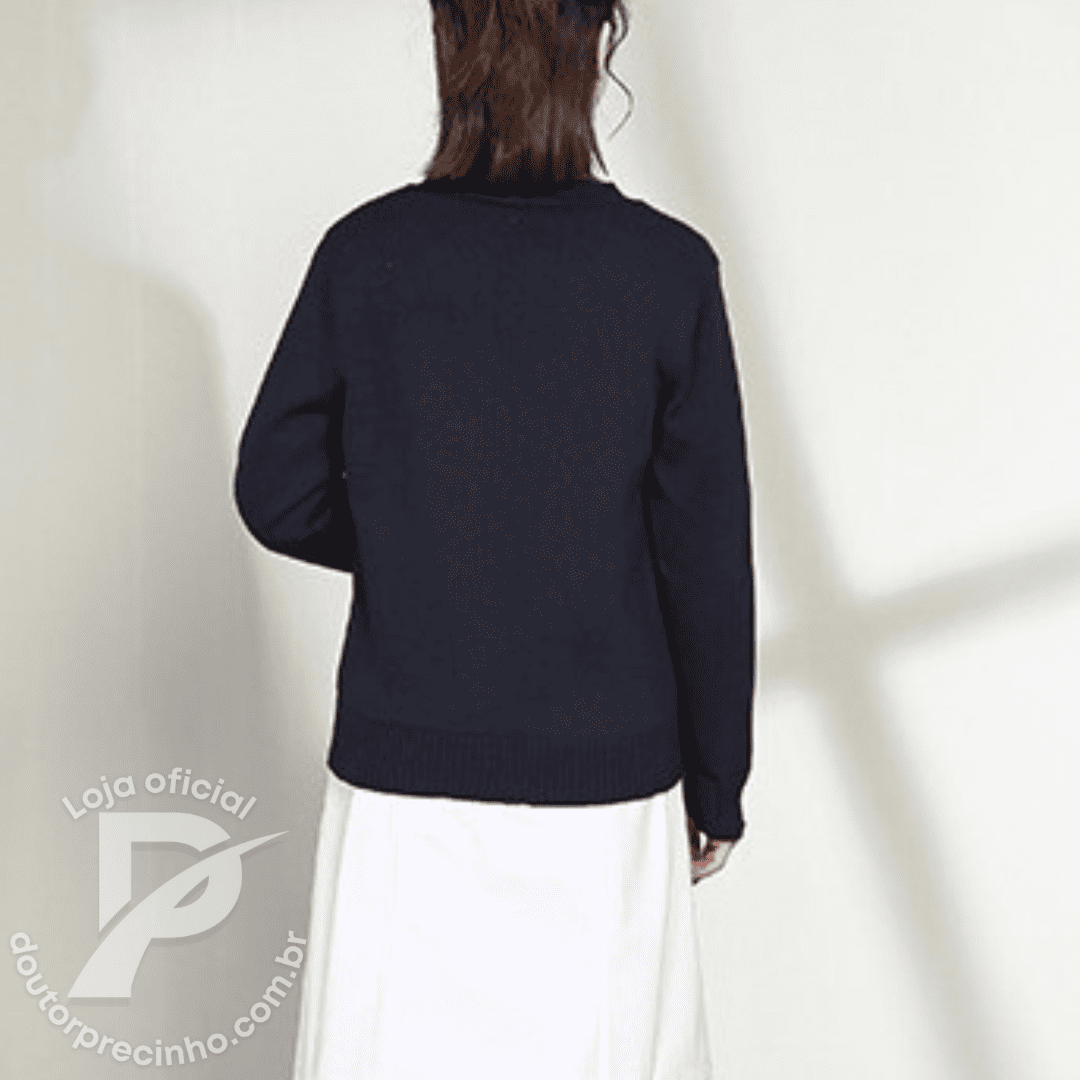 Cardigan Leandra – Elegância Clássica Para Todos os Momentos