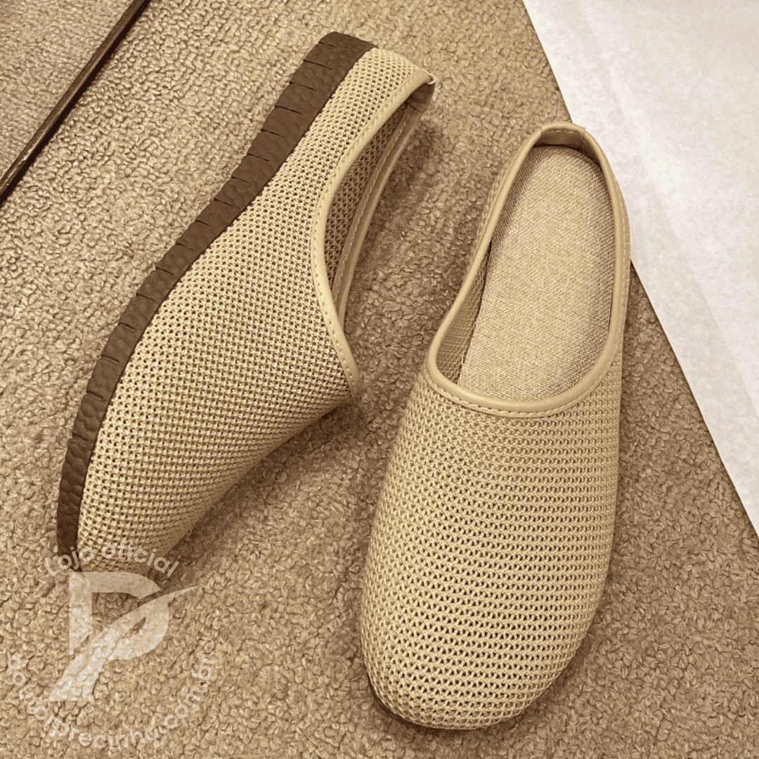 Mule Feminino Sienna - Conforto Diário com Tecido Respirável e Solado Antiderrapante