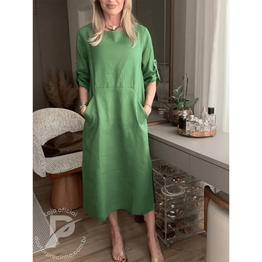 Vestido Midi Elegante – Rafaella