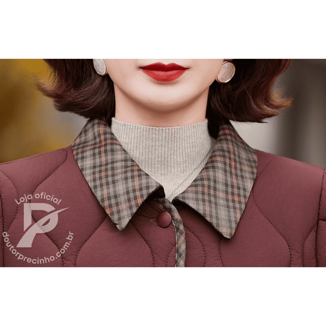 Casaco Feminino Forrado Belinda – Sofisticação e Conforto Para o Inverno