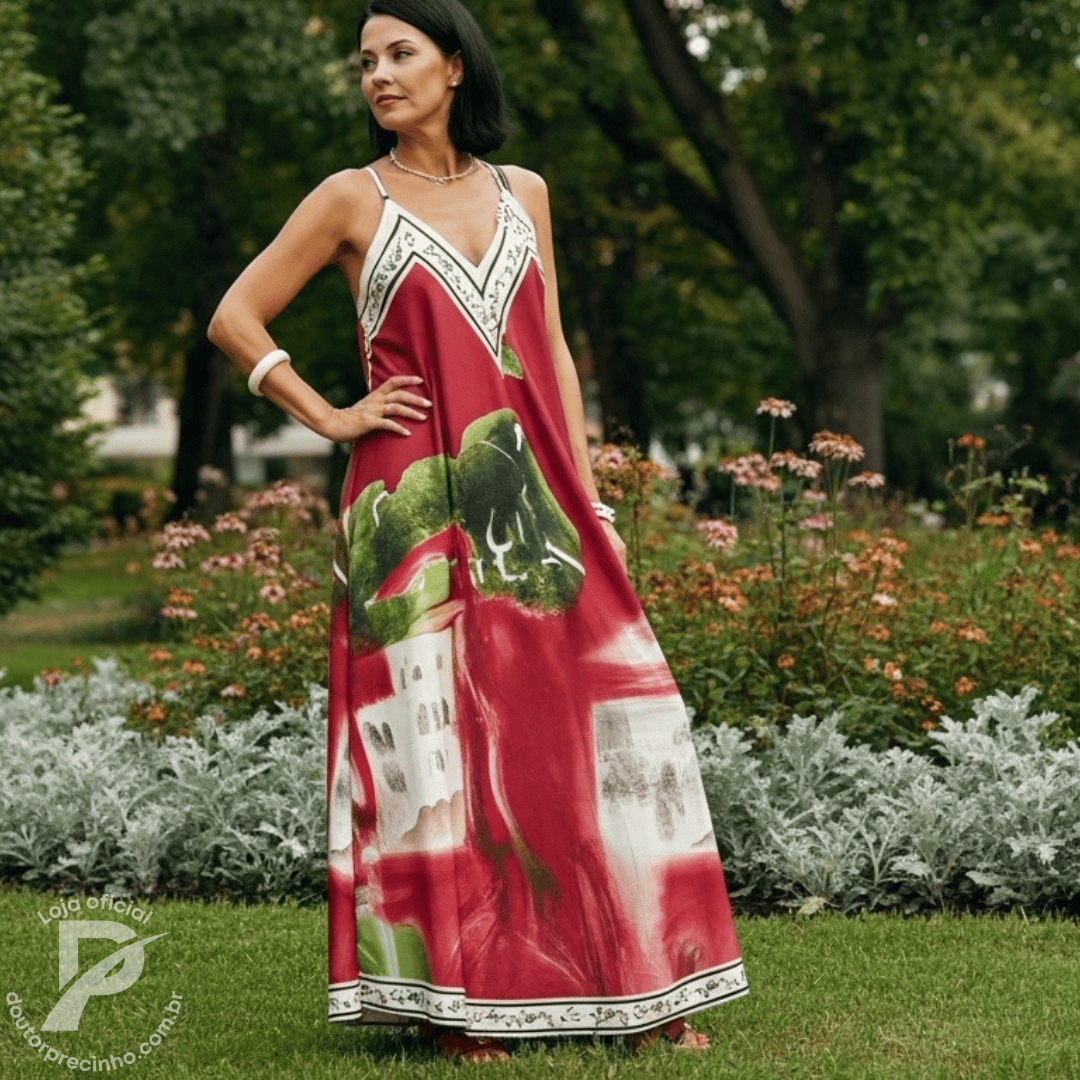 Vestido Eraline – Estilo Artístico, Elegância e Liberdade em Cada Movimento